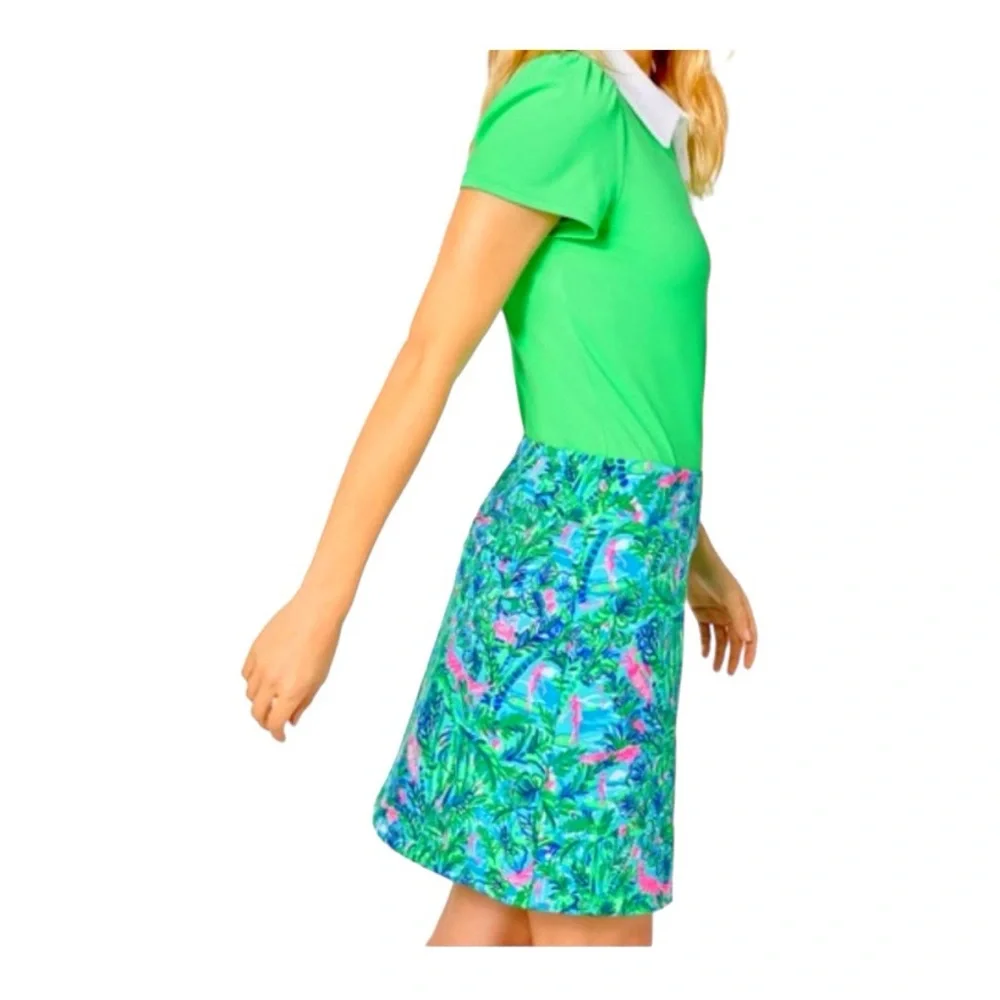Lilly Pulitzer Monica Skort Par Fection Golf Blue Horizon Sz 10 - Picture 3 of 9